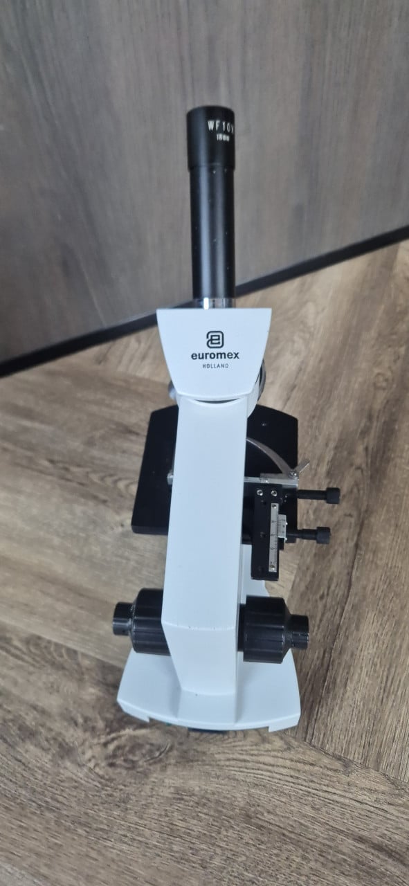 Microscoop euromex te koop met beschermhoes