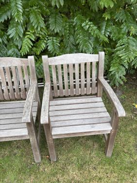 4 Tuinstoelen hardhout