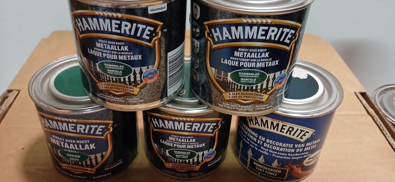 Hammerite diverse kleuren totaal 10ltr