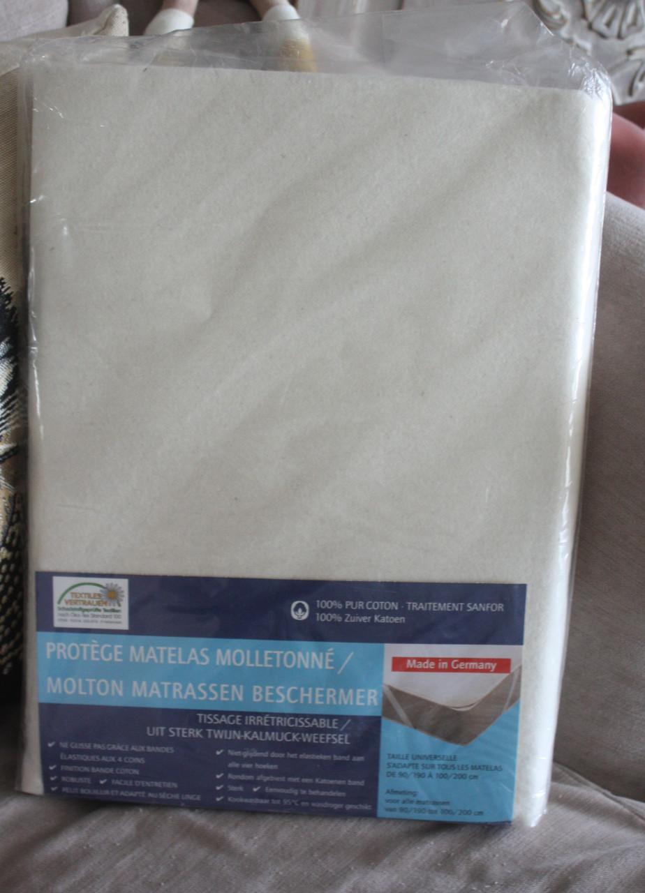 Nieuw in verpakking molton matras beschermer