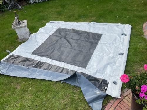 Caravan voortent aanbouw zeilen
