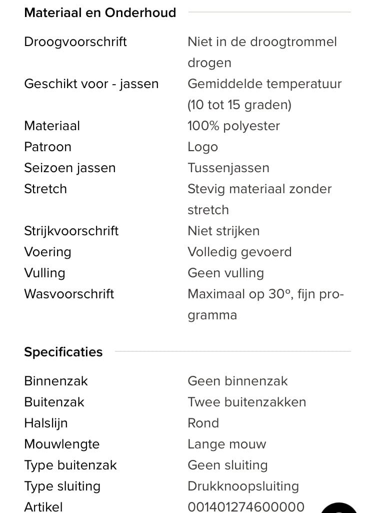 Super leuke Jovi Bomber Jack maat M in nieuwstaat