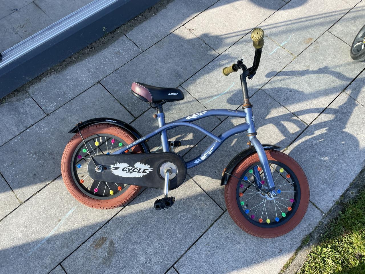 Fiets met zijwieltjes 14 inch