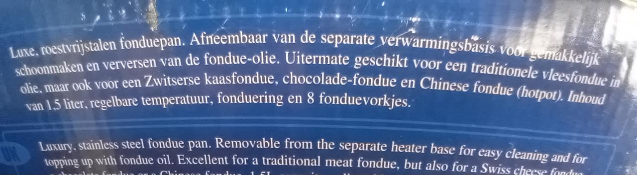 Nieuwe Princess fondueset