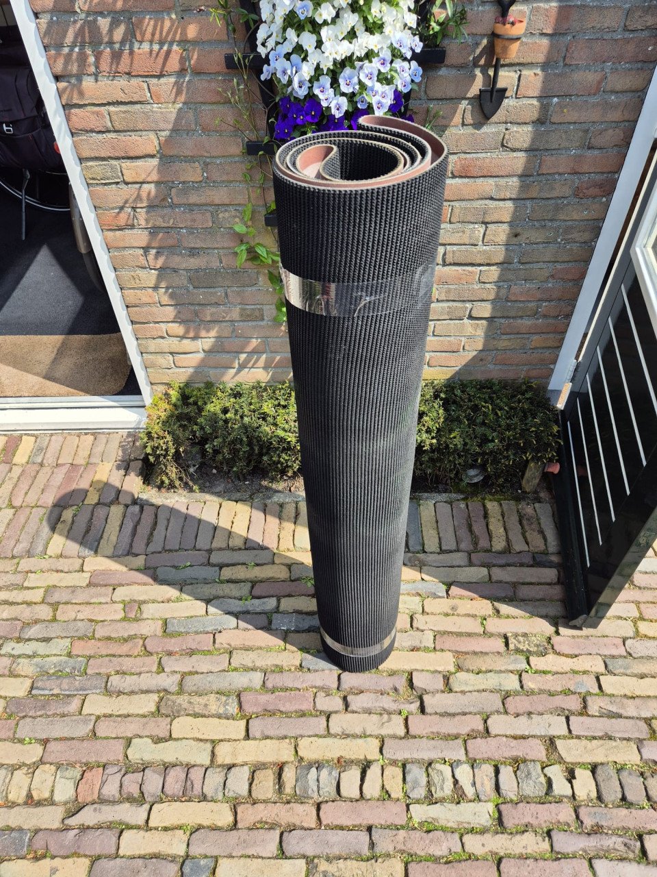 Rubber transportband