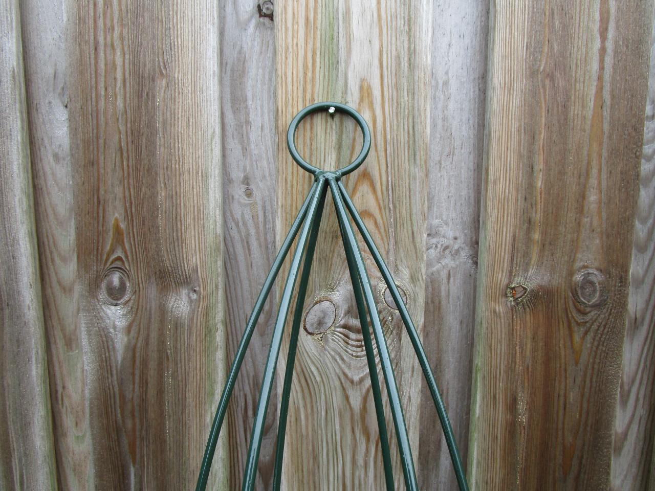 Mooie donker groene Kroonluchter voor kaarsen.