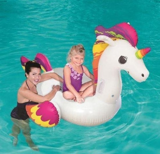 Unicorn ride-on opblaasfiguur
