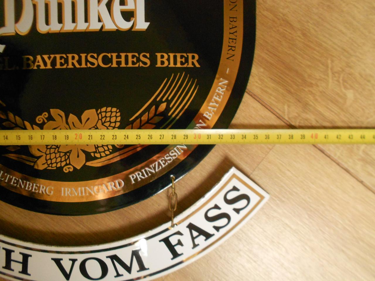 Vintage emaille reclamebord konig ludwig dunkel bier