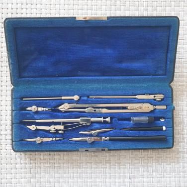 Vintage Ahrend Tekenset / passerset 842655 in org. doos