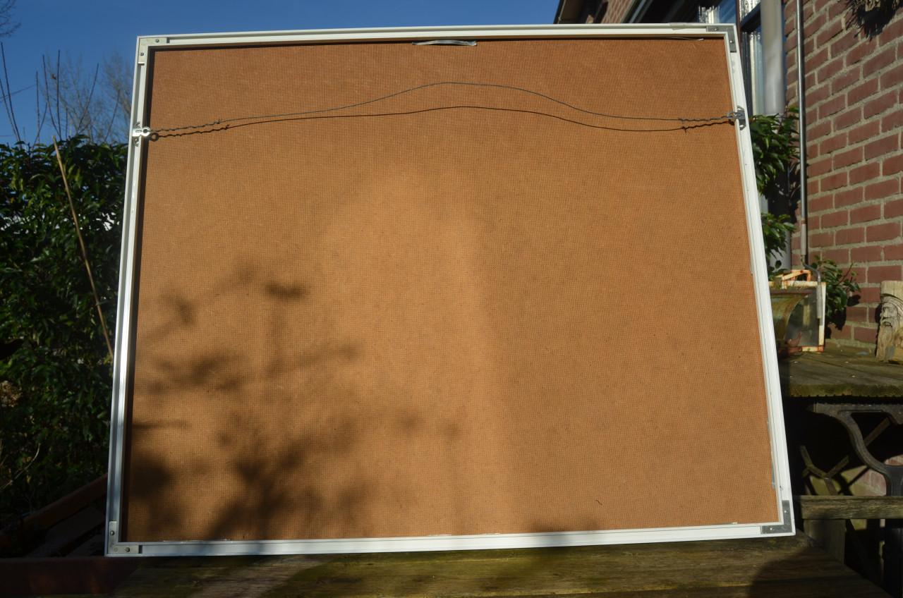 Groot schilderij Karl Willard 'De Schaatser' 1987