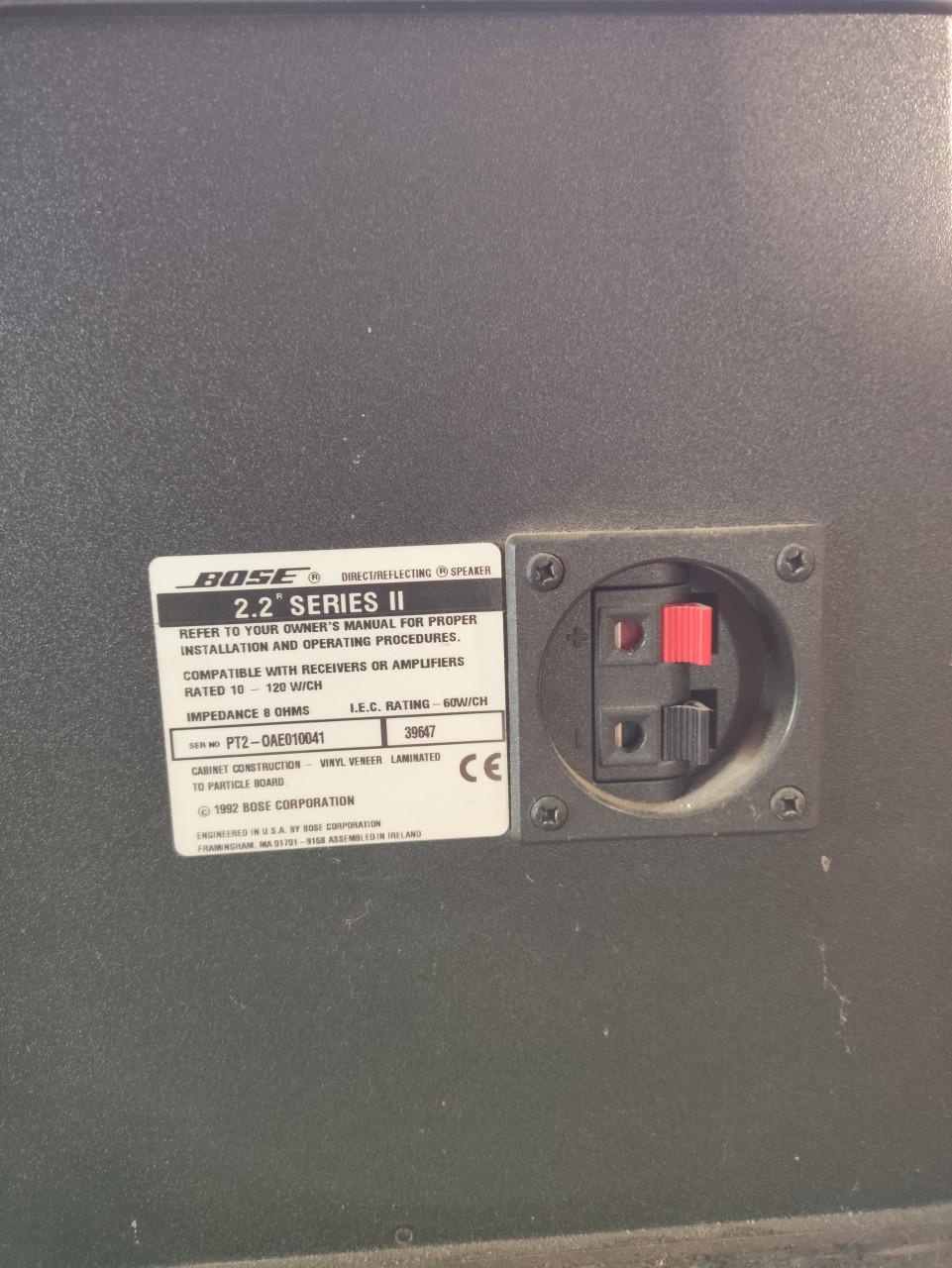 2 Bose boxen 2.2r series II vintage