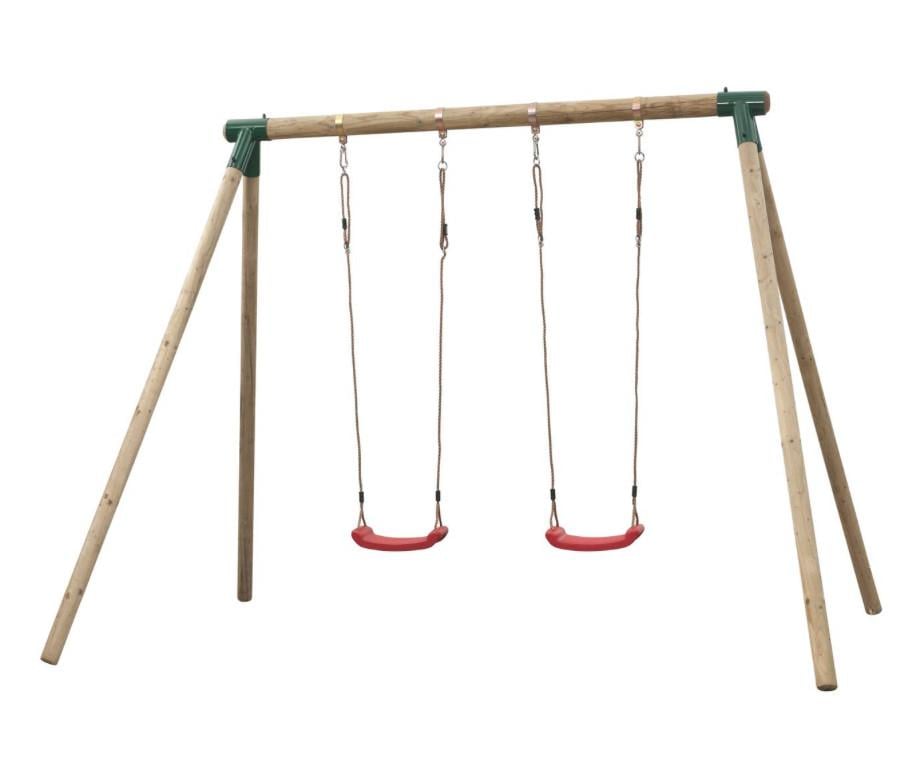 Tuin schommel incl.twee plastic schommels.