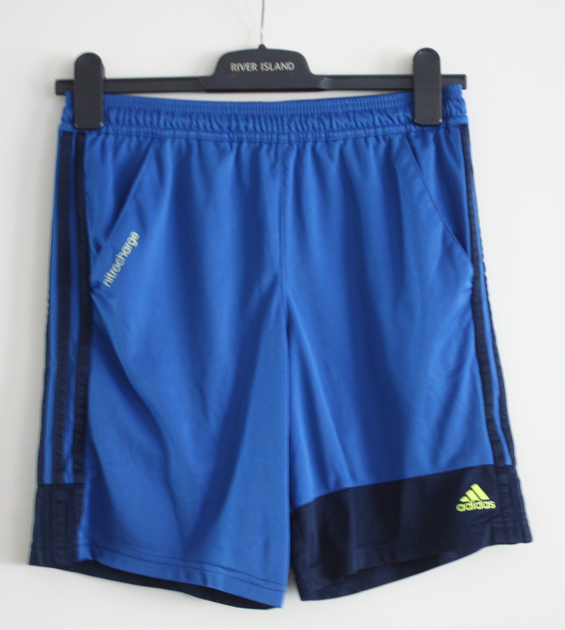 Blauwe sportbroek maat 164