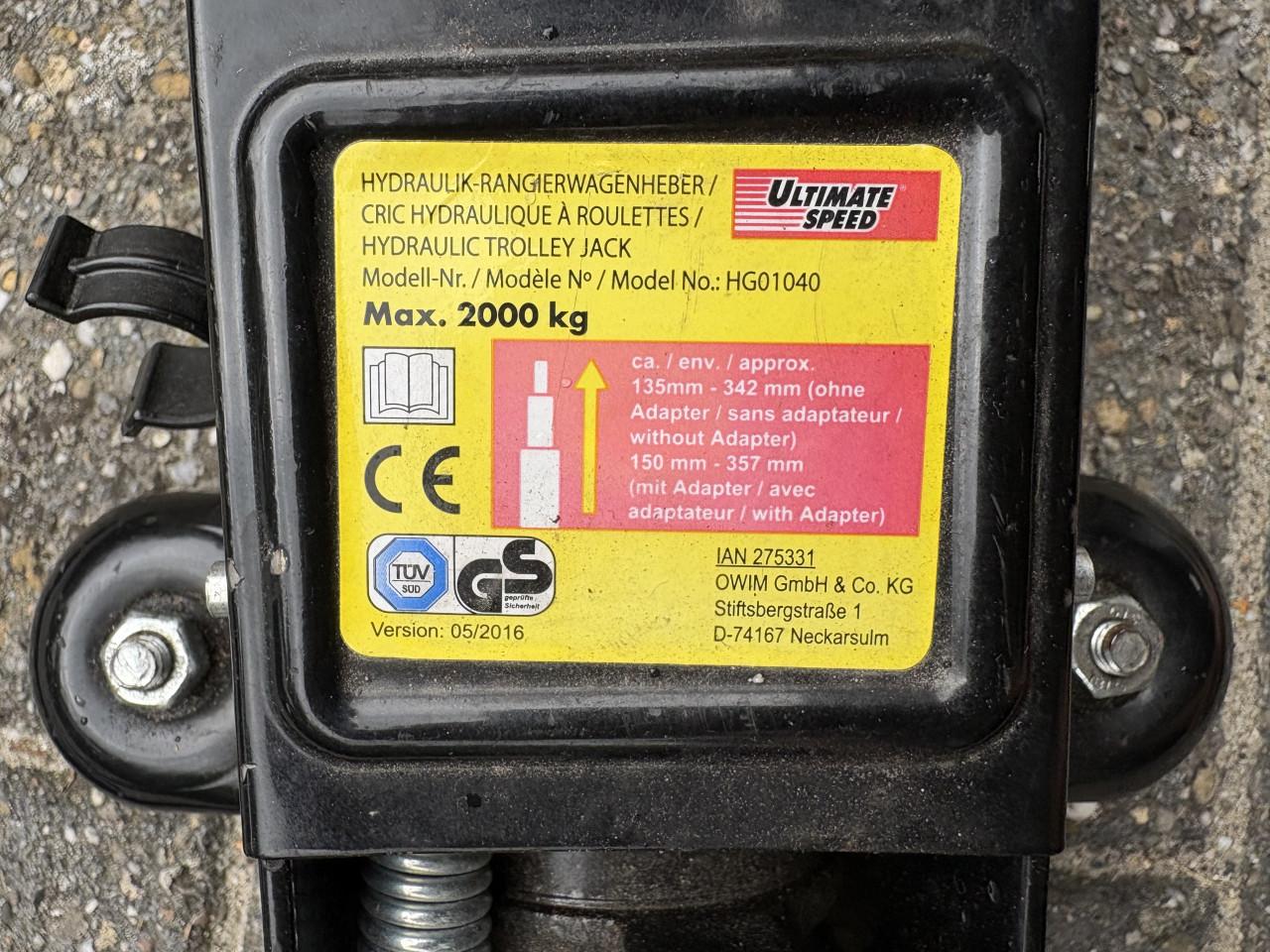Hydraulische krik