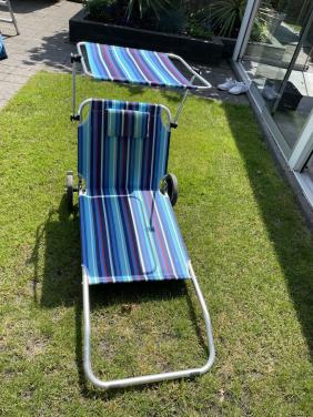 Verrijdbare strandligstoel