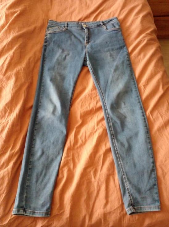 Damesbroek: Skinny stretch jeans maat 46 van MS-Mode.