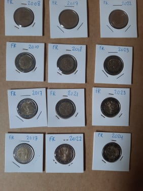 2 Euromunten Frankrijk
