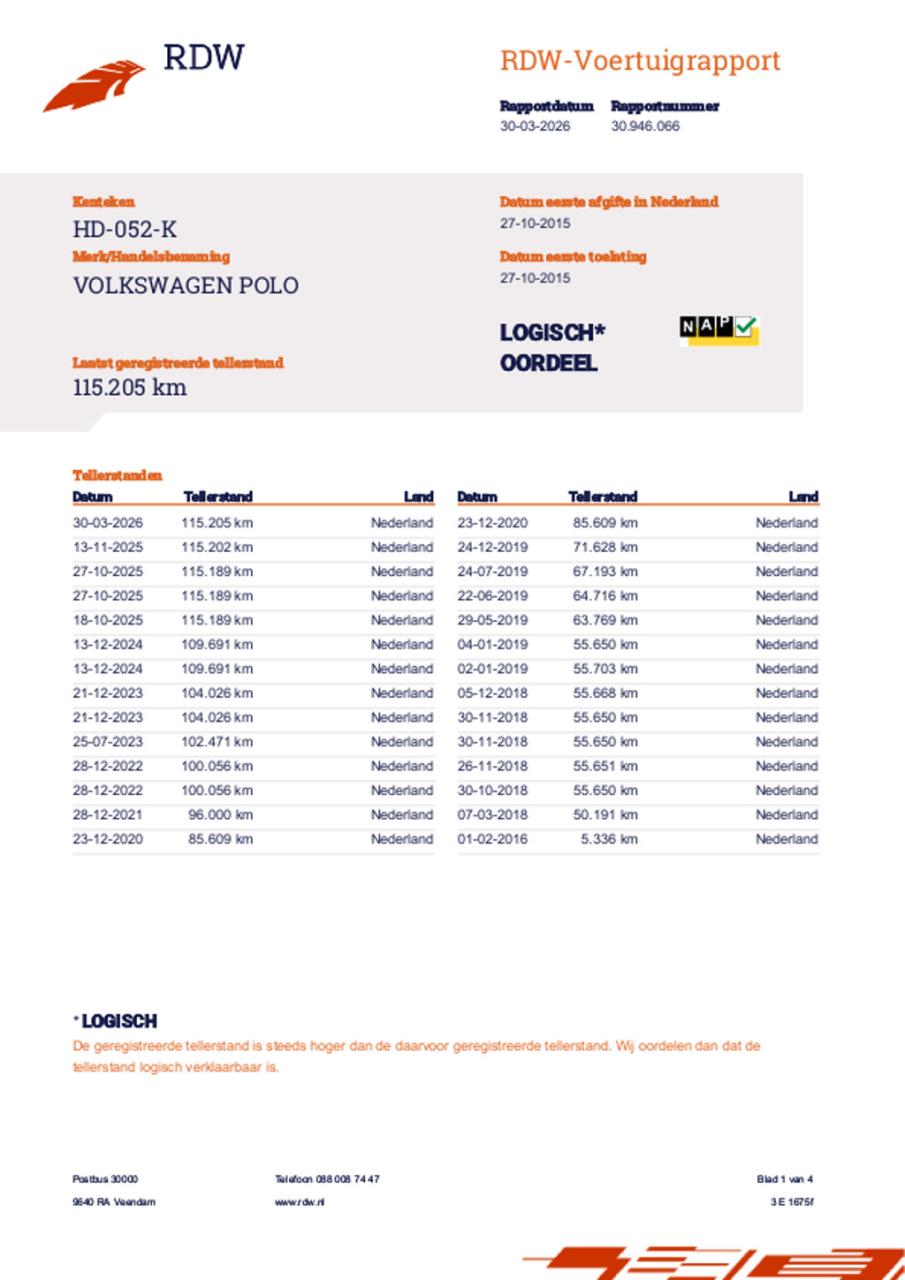 Volkswagen Polo 1.2 tsi comfortline