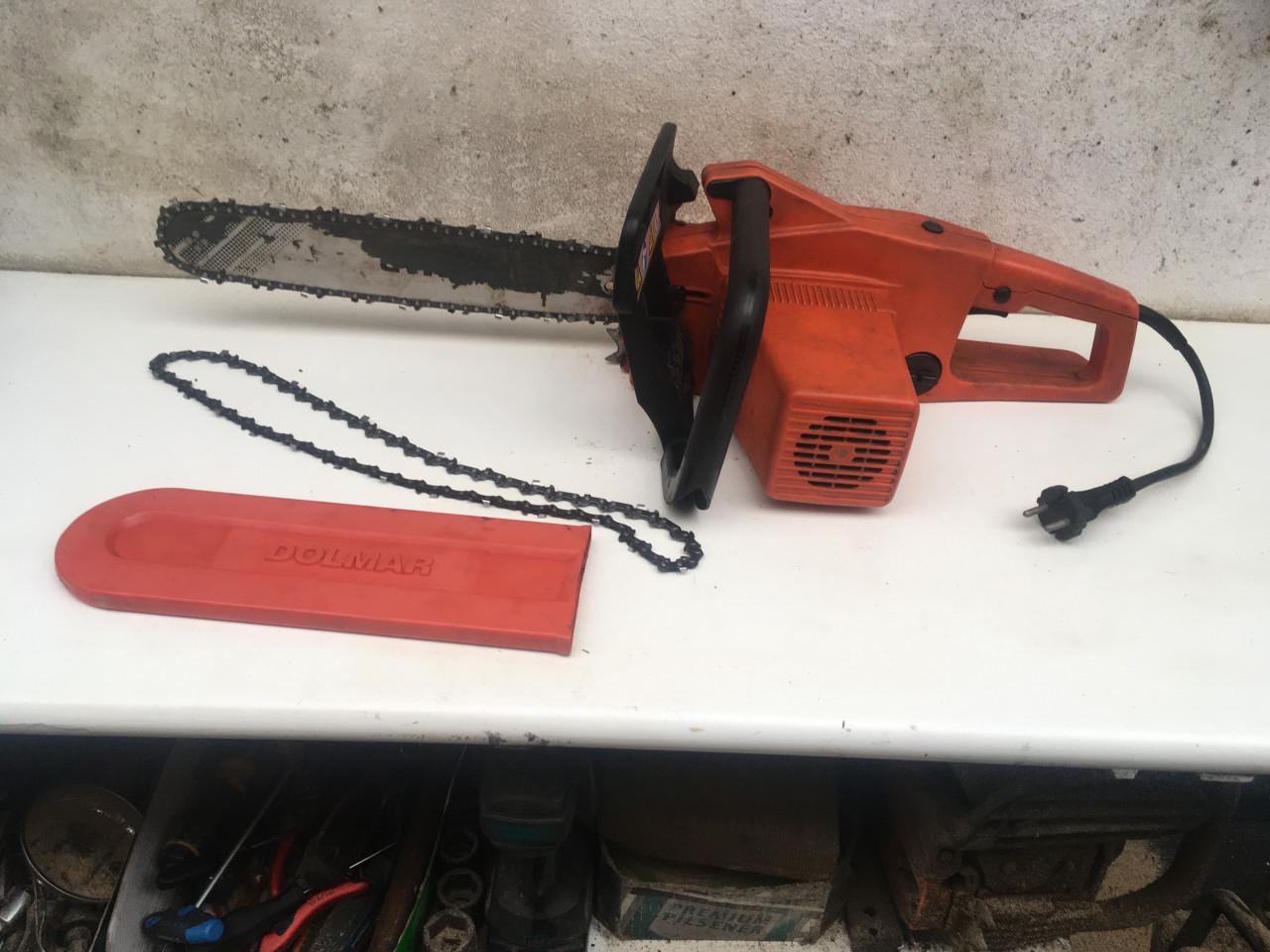 Elektrische kettingzaag dolmar es 160 zaagblad 35 cm goede zaagketting