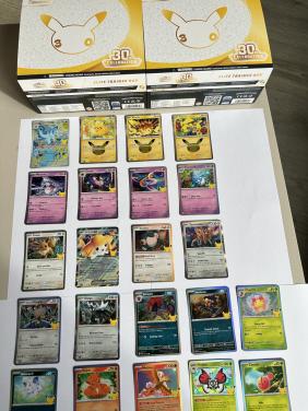 22 pokemonkaarten 30th celebration nieuwe staat