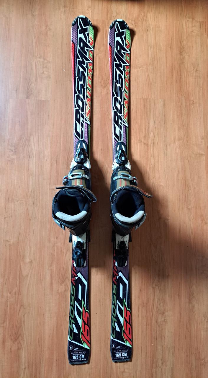 1 set Ski's + schoenen maat 42-43