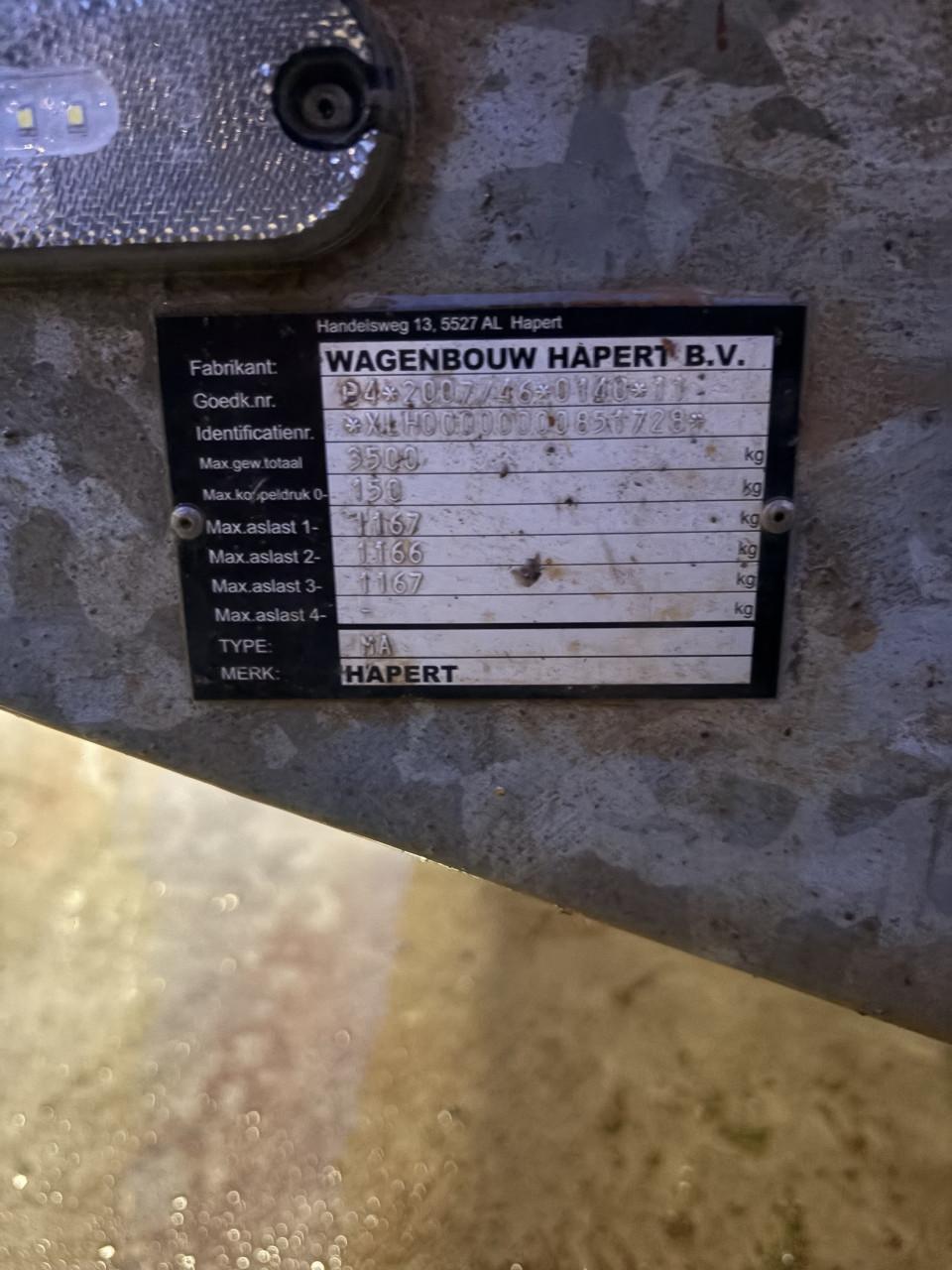 Hapert indigo 3 Asser 6x2m