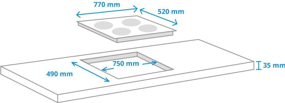 ETNA KIF577ZT inductie kookplaat