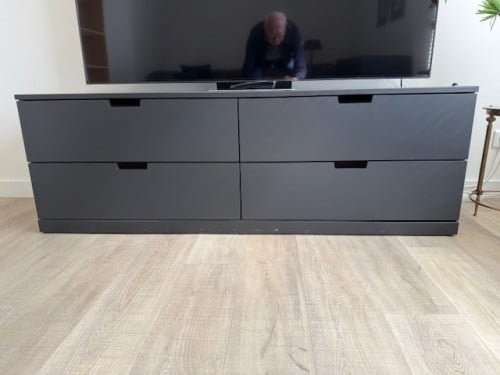 Zwarte Ikea ladekast / 4 lades