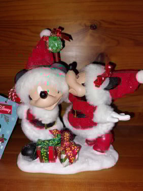Disney kerstbeeld Mickey en Minnie