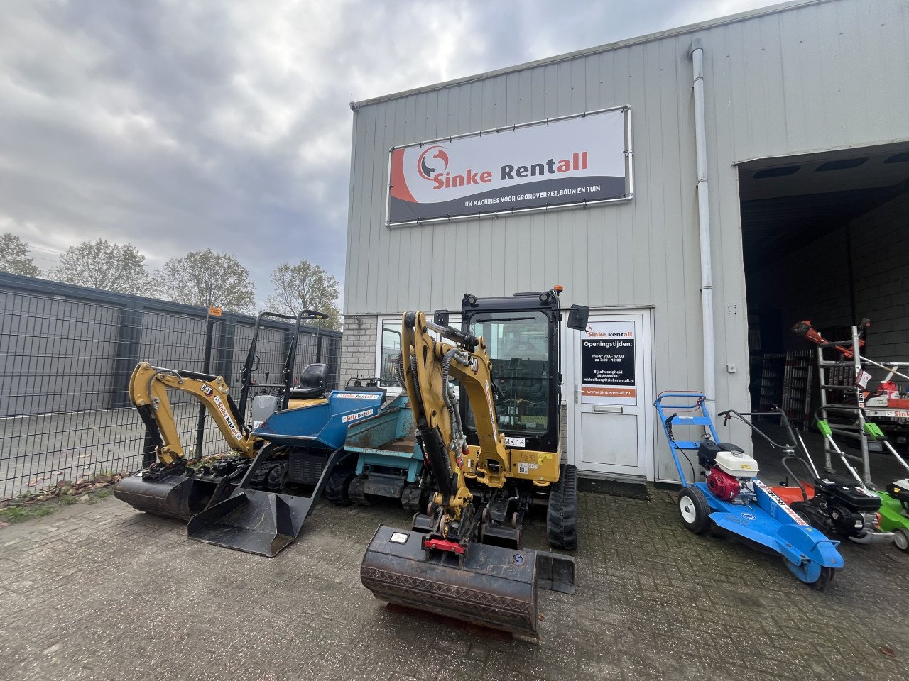 Te huur: Minigraver, graafmachines 0.9T, 2.0T, 2.5T tot 25T