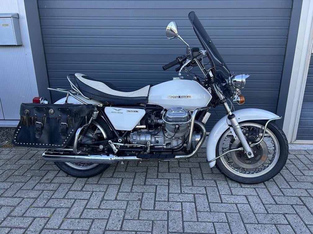 Moto Guzzi 850T uit 1975, nette klassieker, trekhaak, tassen, etc €3500,-
