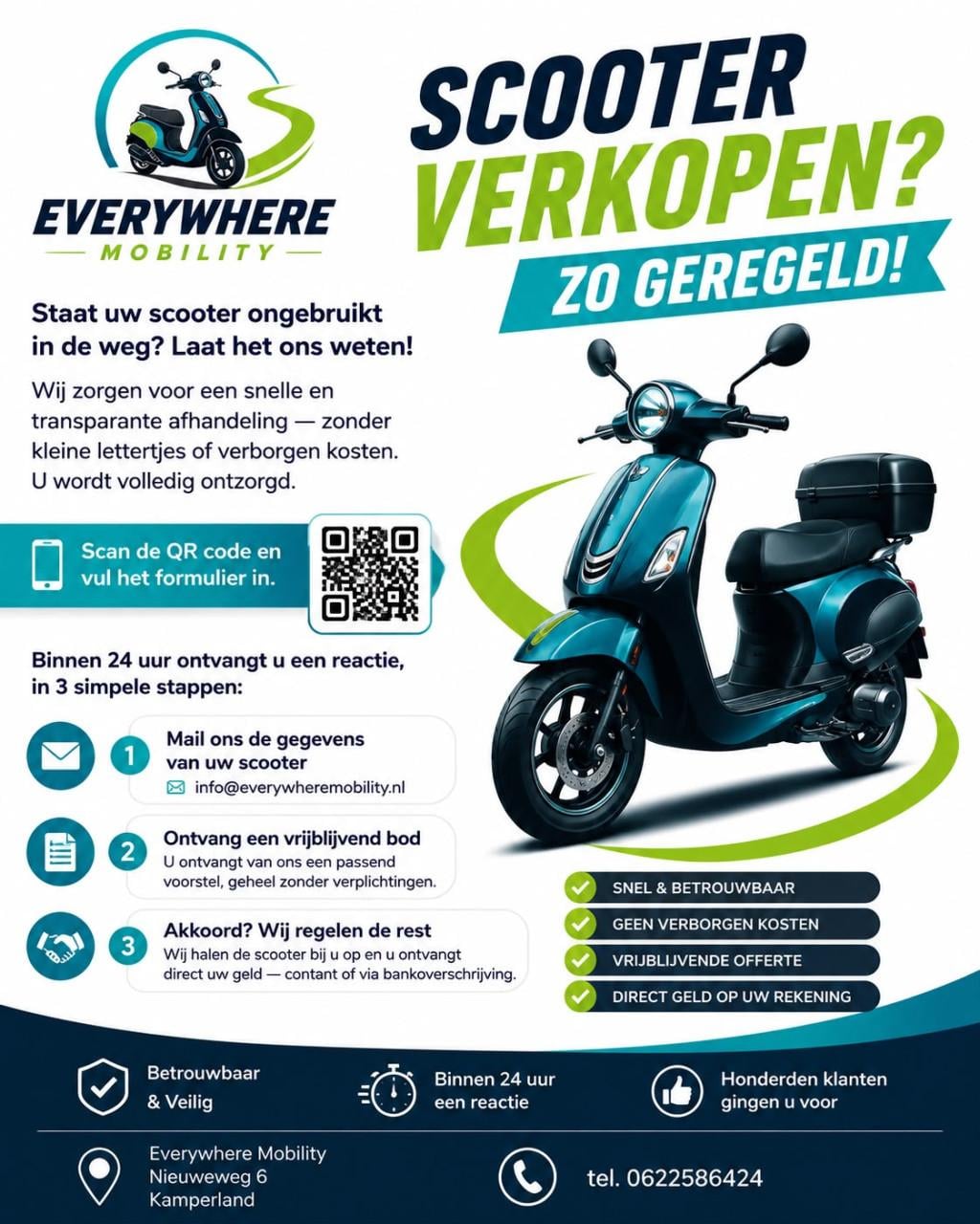 Scooter verkopen? Zo geregeld!