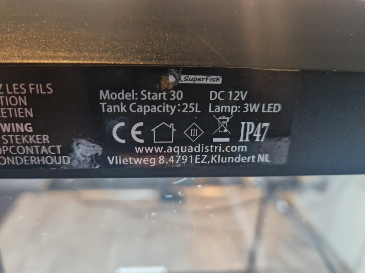 Aquarium superfish 30 met extra's