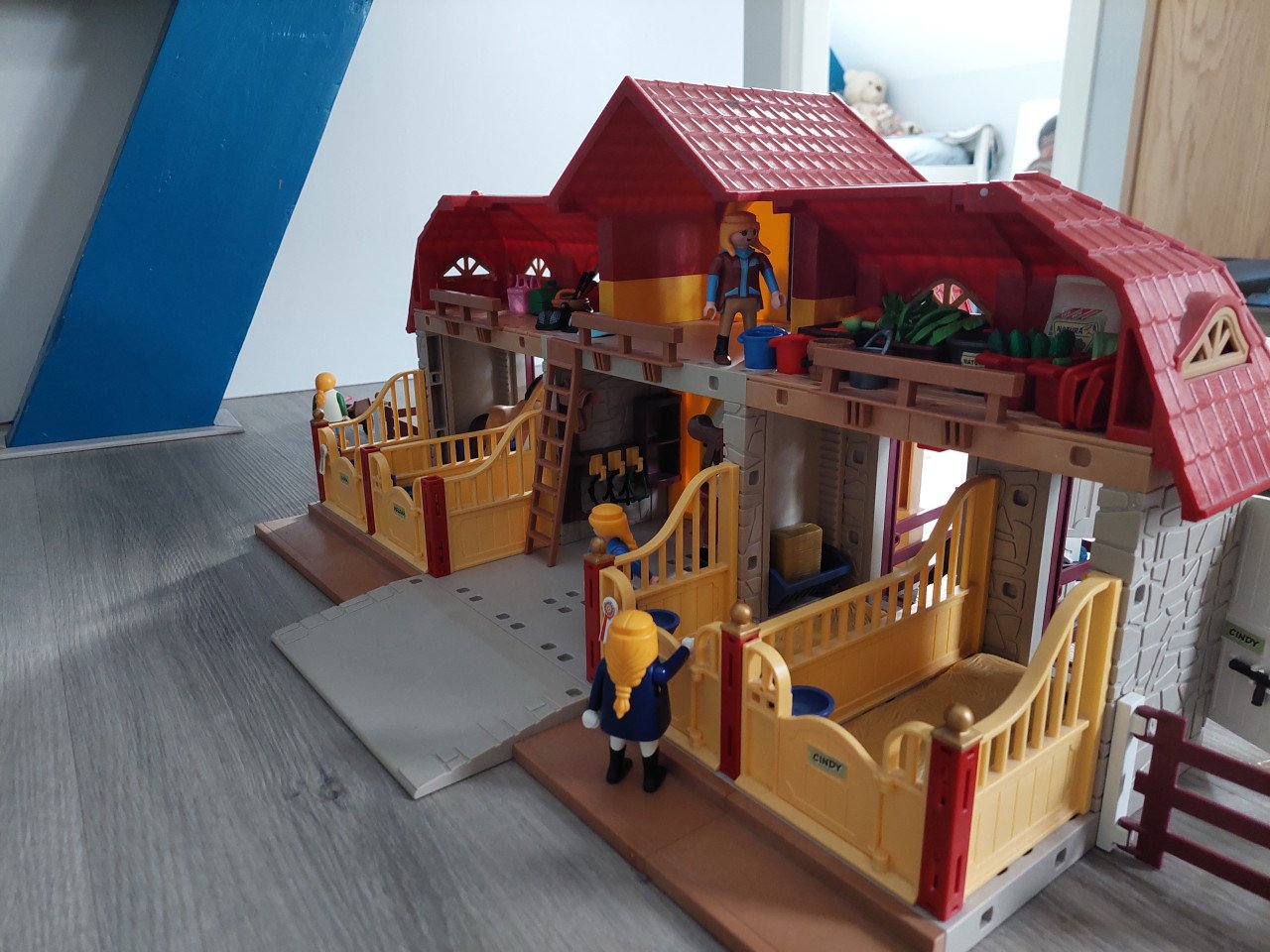 Prachtig set paarden playmobil
