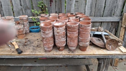 Terra cotta potjes
