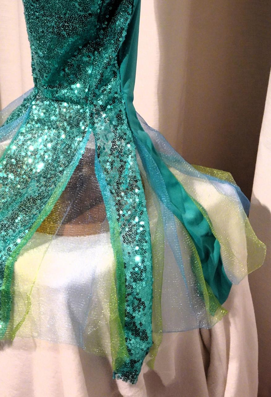 Nieuw ! Maat 164 Mooie Groene Prinses Ariël Zeemeermin Jurk