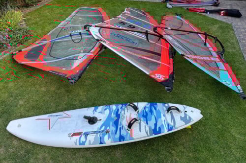 Board: Fanatic Skate - Zeil: 3,7m2, 5,3m2 en 6,5m2 COMPLEET