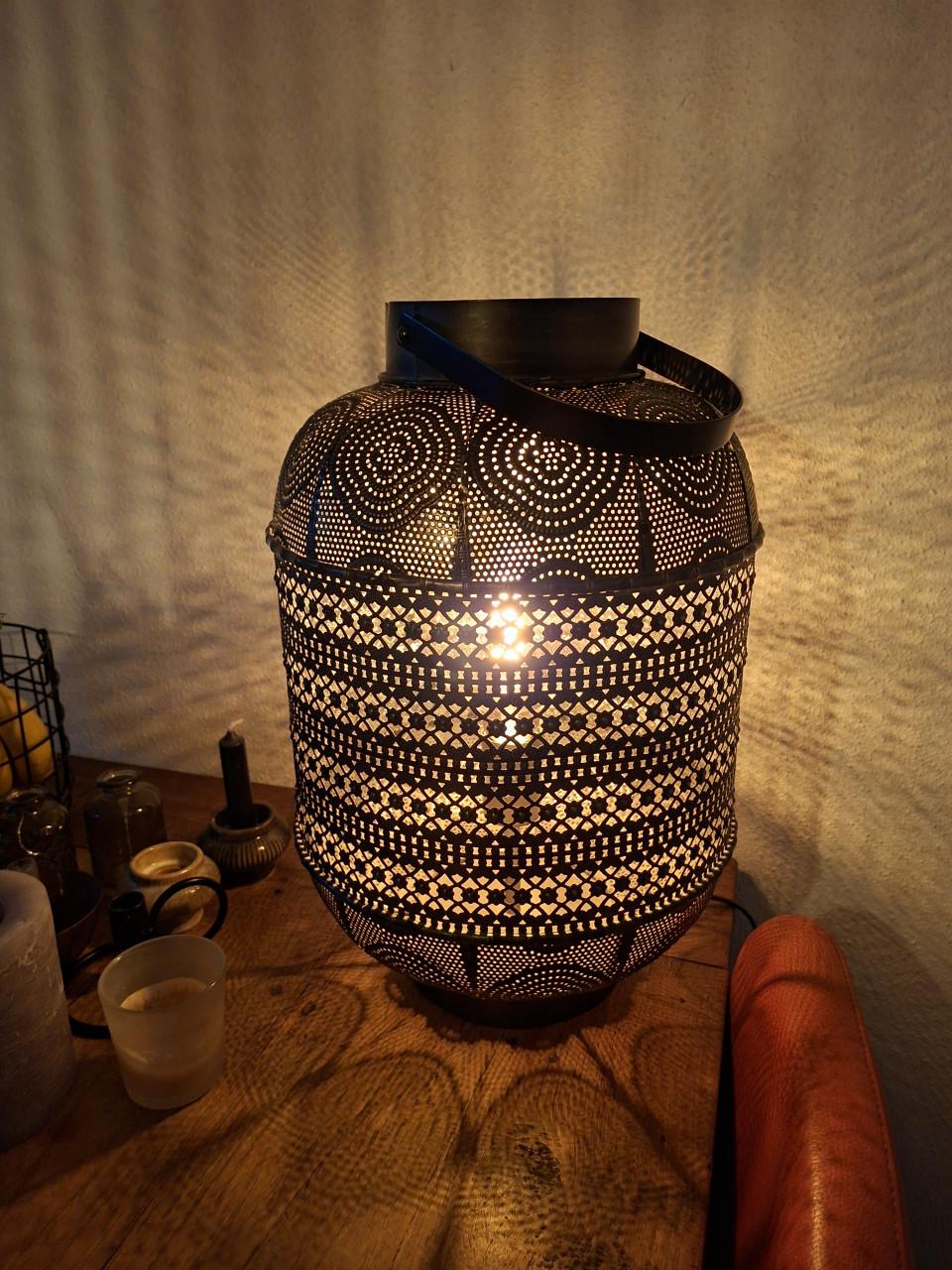 Metalen oosterse sfeerlamp / lantaarn