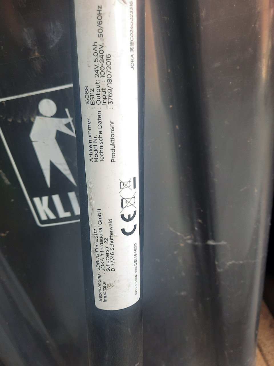 Te koop elektriche step zonder lader