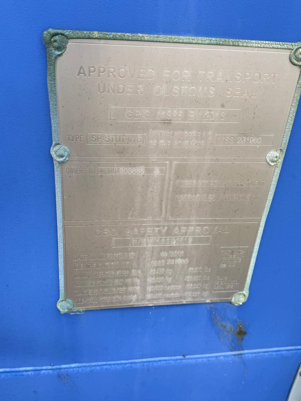 Te koop: 20ft zeecontainer (blauw) – waterdicht & afsluitbaar