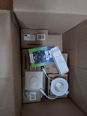 Inbouw ledspots set van 6 inclusief dimmer en afdekplaat