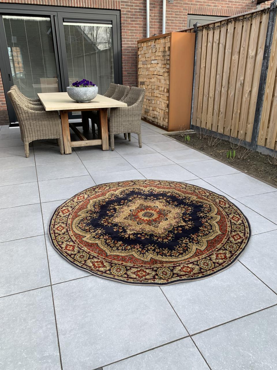 ✨Super Leuk Rond Vintage Vloerkleed Zuiver Scheerwol ✨