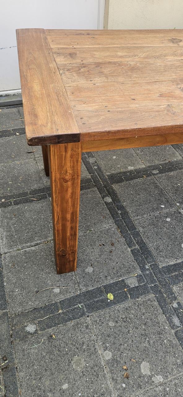 Mooie teakhouten eettafel
