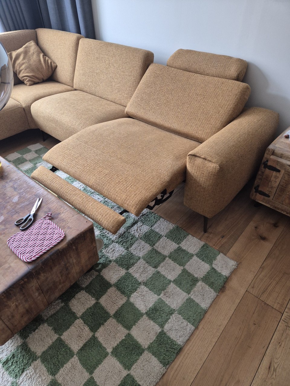 Hoekbank en relax stoel