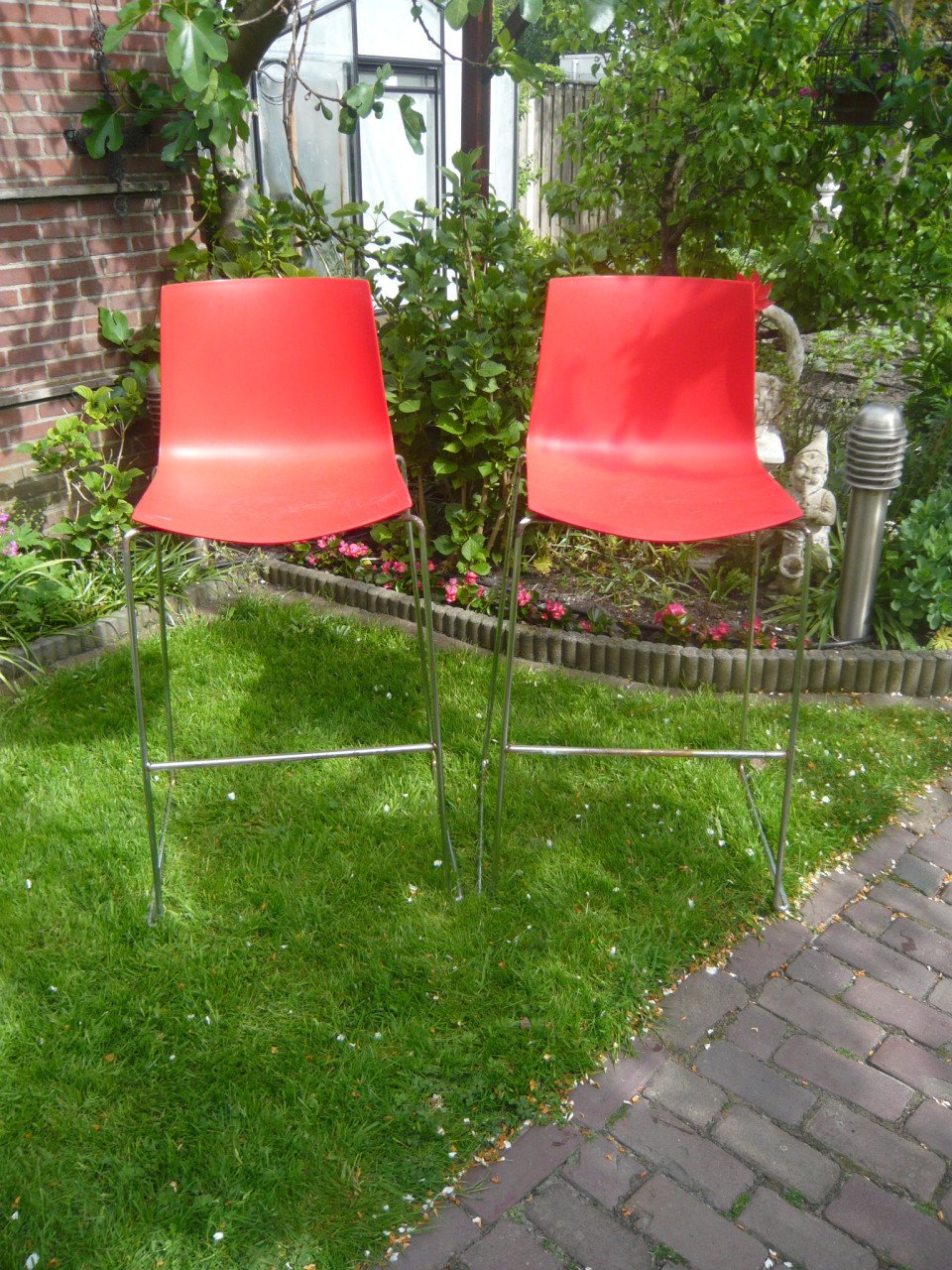 2 rode barkrukken