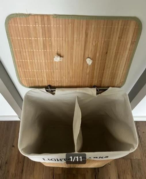 Wasmand met 2 vakken