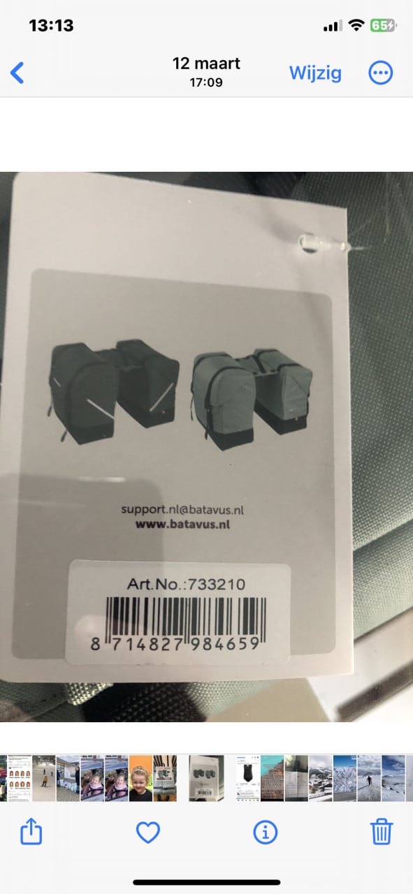 Nieuwe Batavus Allround dubbele fietstassen te koop!