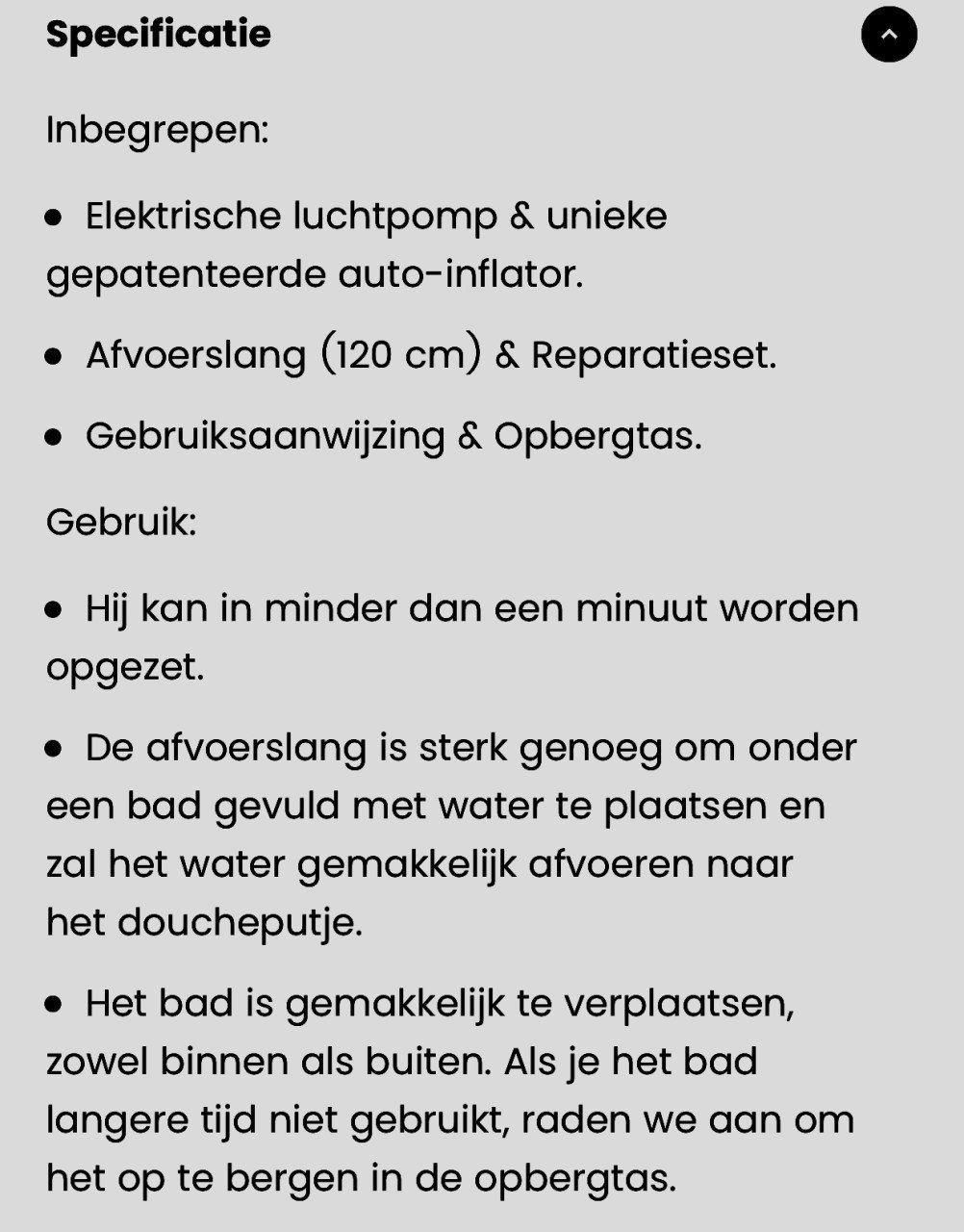 Tubble opblaasbad voor volwassenen