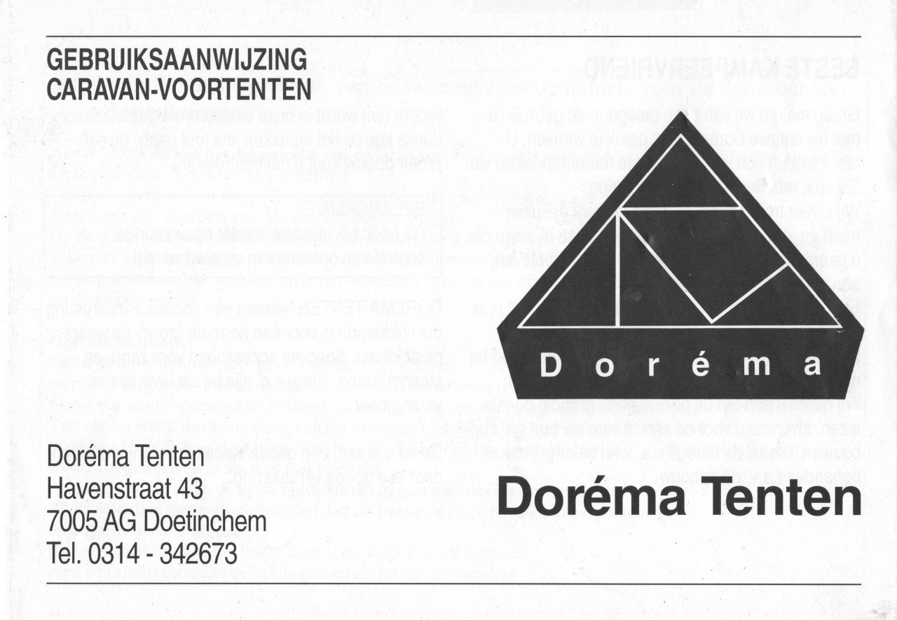 DORÉMA MULTI NOVA VOORTENT MAAT 11 COMPLEET