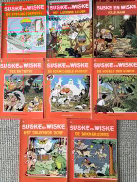 Suske en Wiske  stripboeken 9x